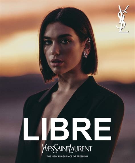 libre ysl model in advert|yves saint laurent dua lipa.